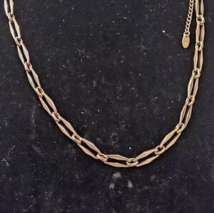 Elegant Gold Plated Chain Necklace